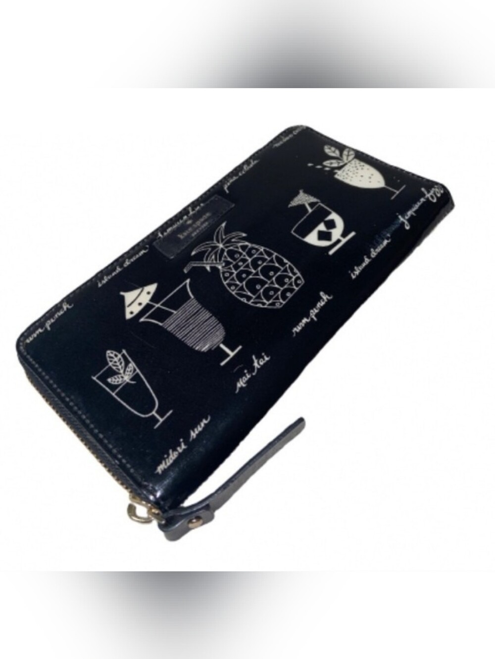 Kate Spade New York Cocktail Print Zip Around Wallet
